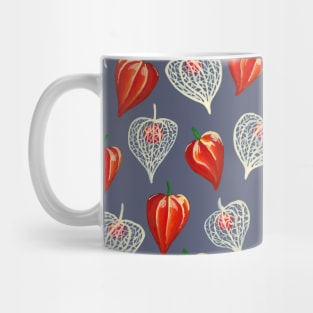 Chinese Lantern Plant in Gouache Mug